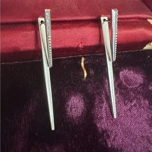 Kendra Scott - silver and cubic zirconium earrings